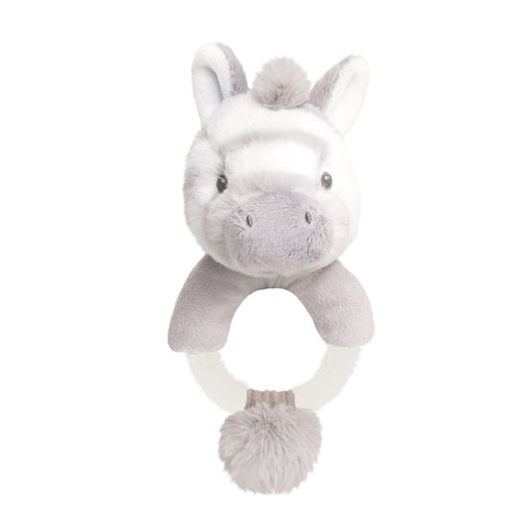 Keeleco Cuddle Zebra Ring Rattle 14cm