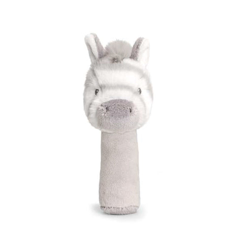 Keeleco Cuddle Zebra Stick Rattle 14cm