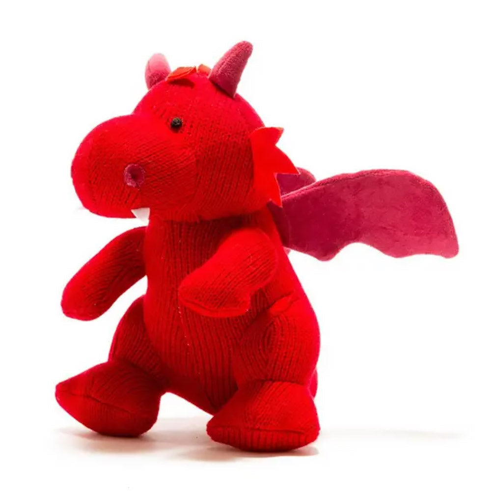 Knitted Red Dragon Plush Toy