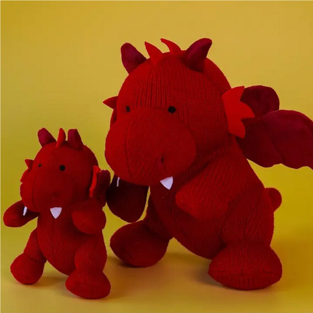 Knitted Red Dragon Plush Toy