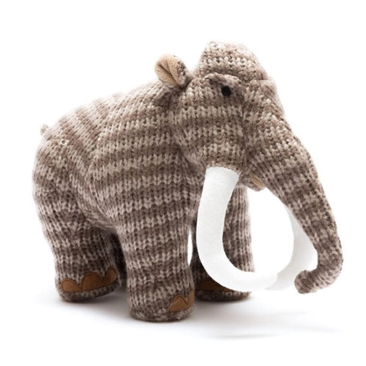 Knitted Woolly Mammoth Prehistoric Plush Toy