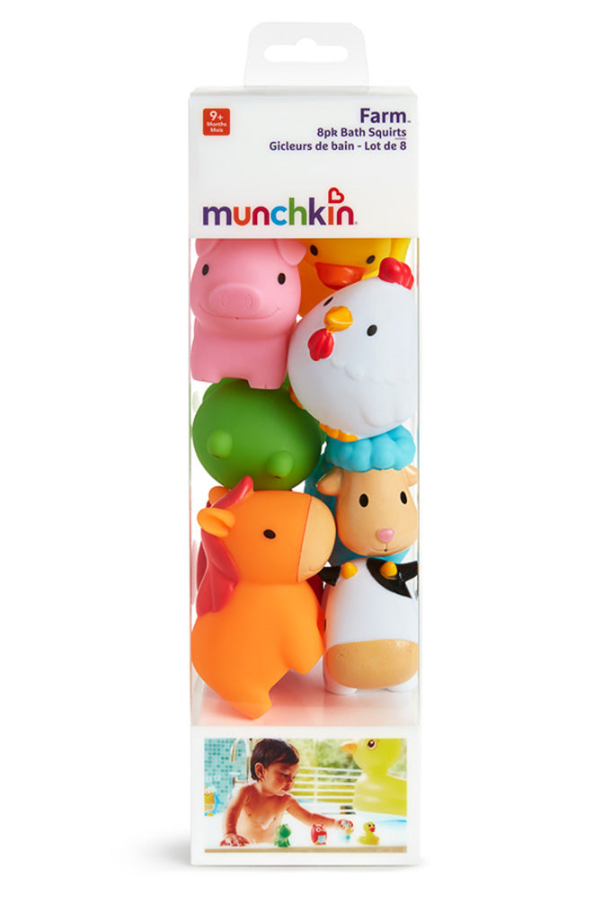 Munchkin Bath Squirters Farmyard Friends 8Pk