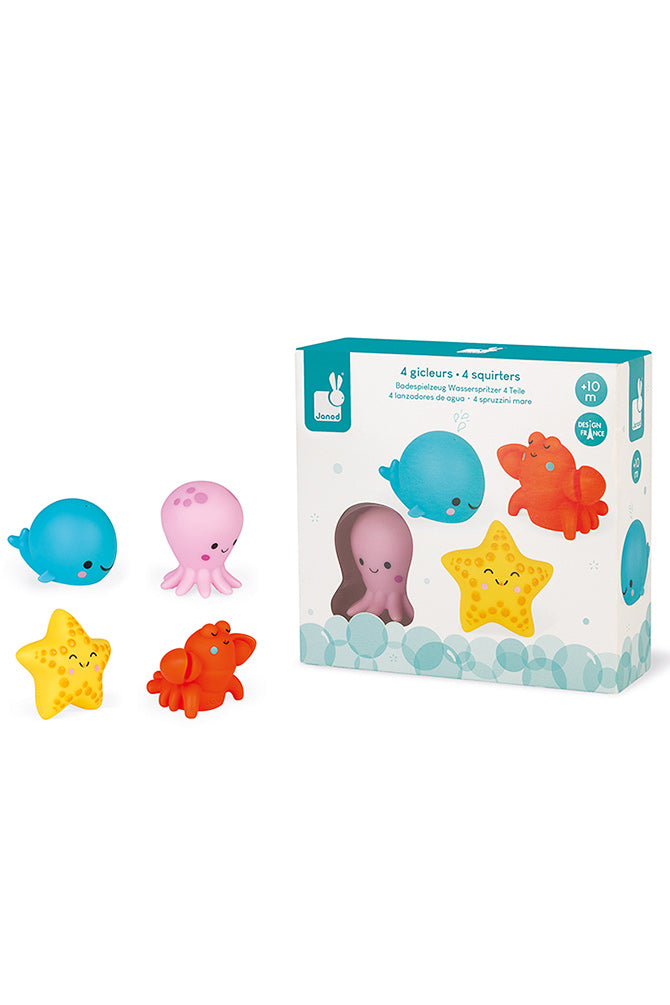 Janod Sea Creatures Squirters 4 Pack