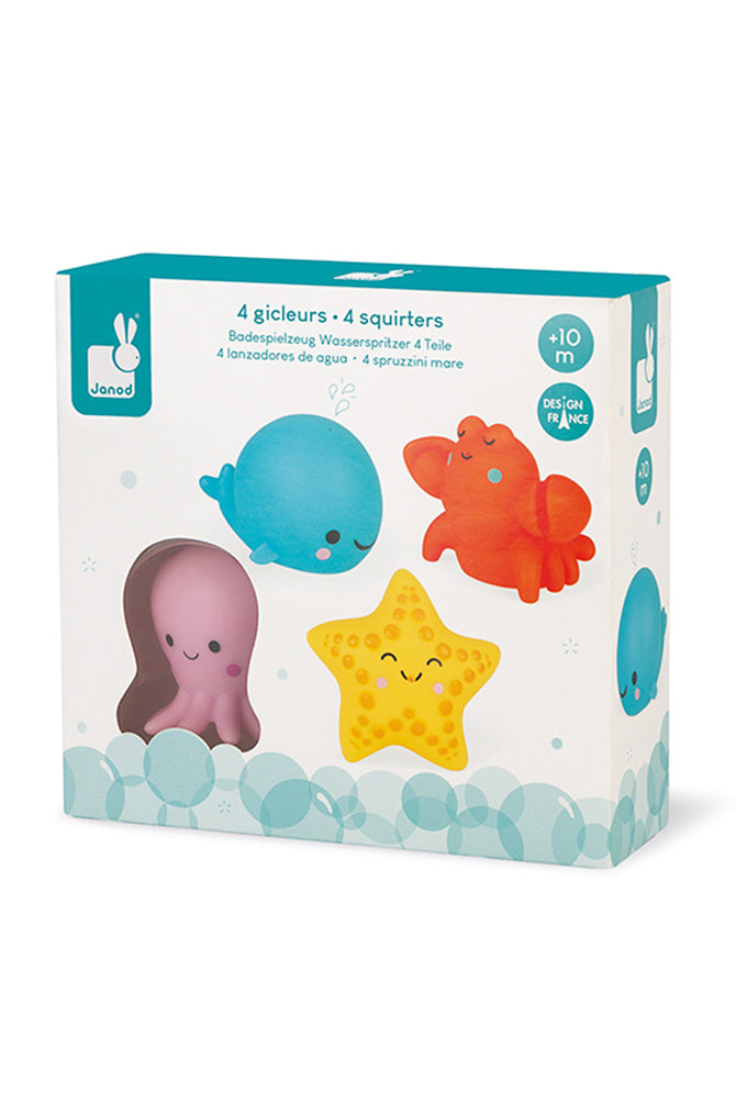 Janod Sea Creatures Squirters 4 Pack