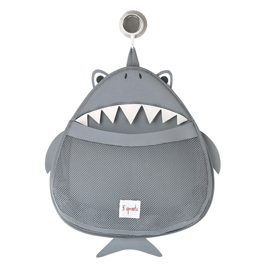 3 Sprouts Bath Storage Shark Grey