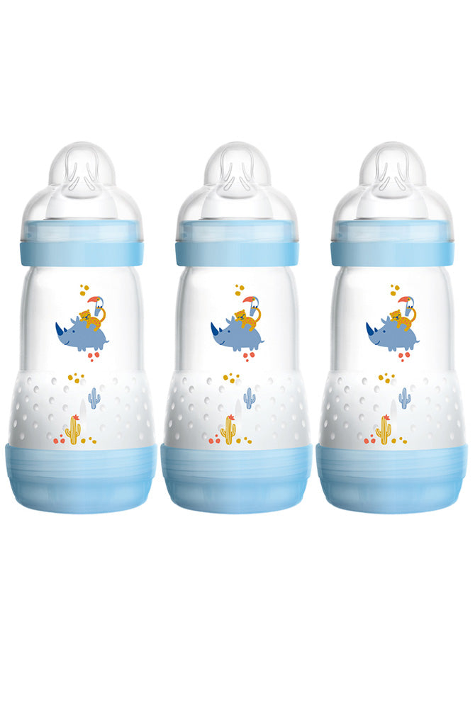 MAM Easy Start Anti-Colic Bottle 260ml 3Pk (Choice of 3 Colours)