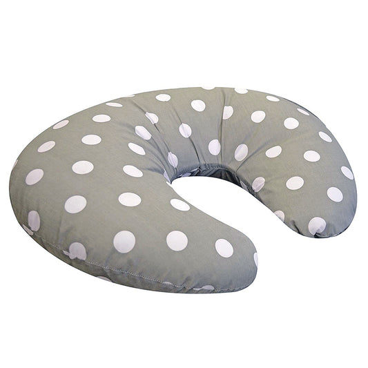 Grey and White Polka Dot Nursing Pillow