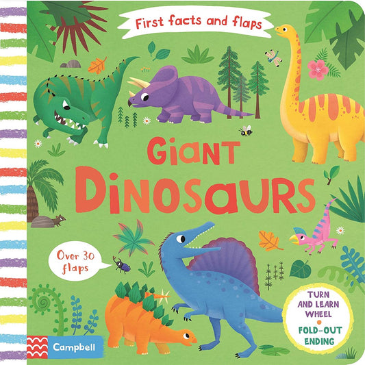 Giant Dinosaurs - First Facts and Flaps (Board book)