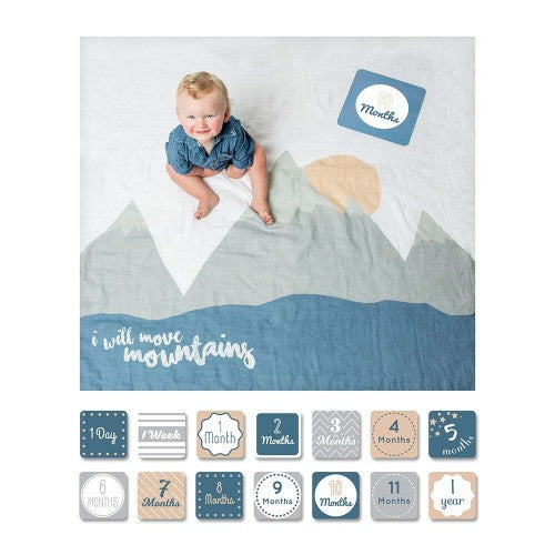 I Will Move Mountains Milestone Blanket