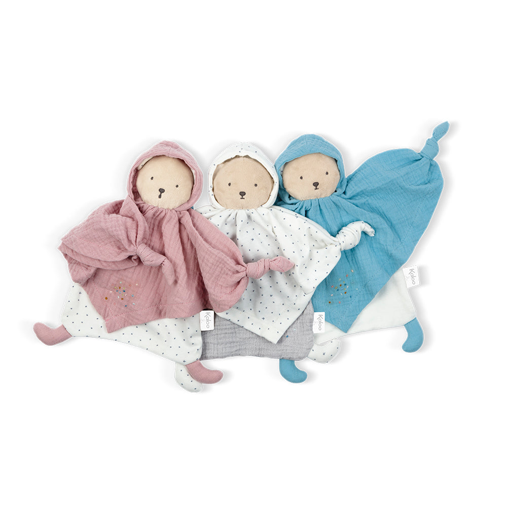 Kaloo Organic Cotton Doudou Bear Blue