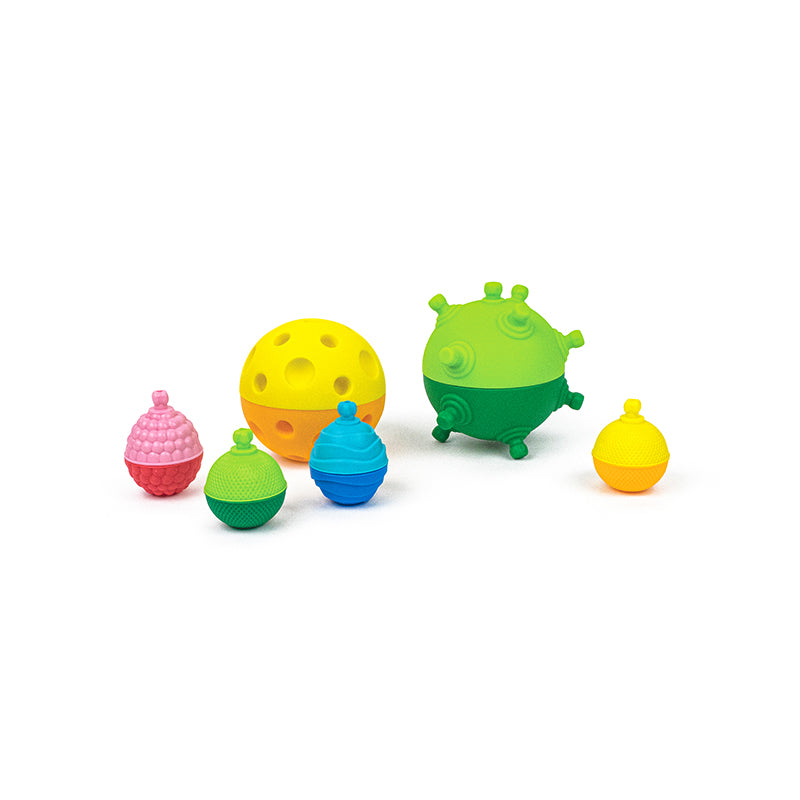 Lalaboom 2 Sensory Balls and 4 Educational Beads