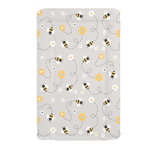 Grey Bees Changing Mat