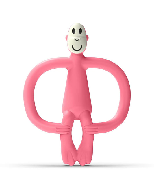 Matchstick Monkey Teether Pink