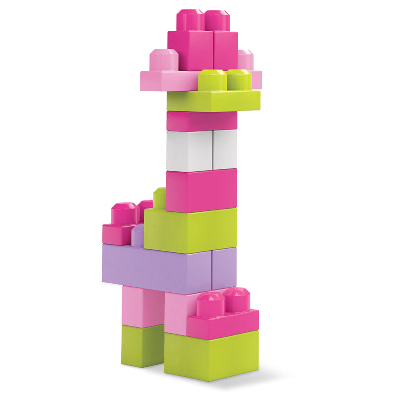 Mega Bloks Big Building Bag 60pcs Pink Bag