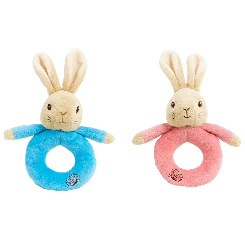 Flopsy Rabbit Plush Ring Rattle