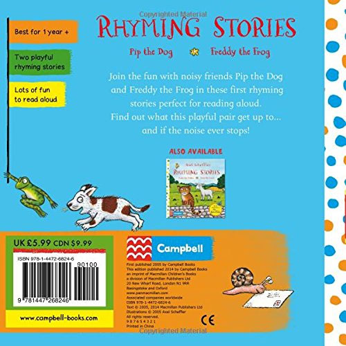 Rhyming Stories: Pip the Dog and Freddy the Frog (Board book)