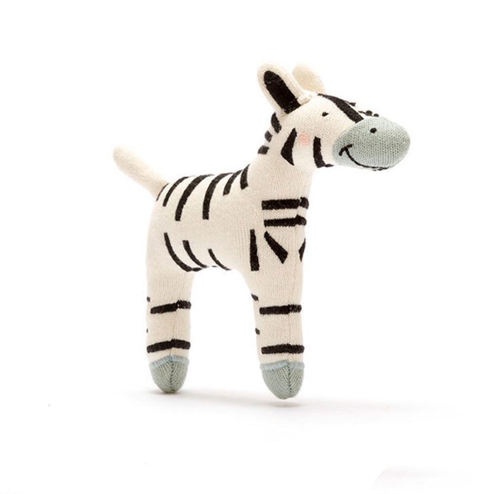 Small Organic Cotton Zebra Soft Toy