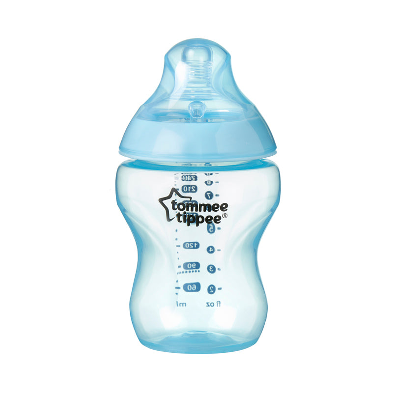 Tommee Tippee Closer to Nature Colour My World Bottle Blue 260ml 3Pk