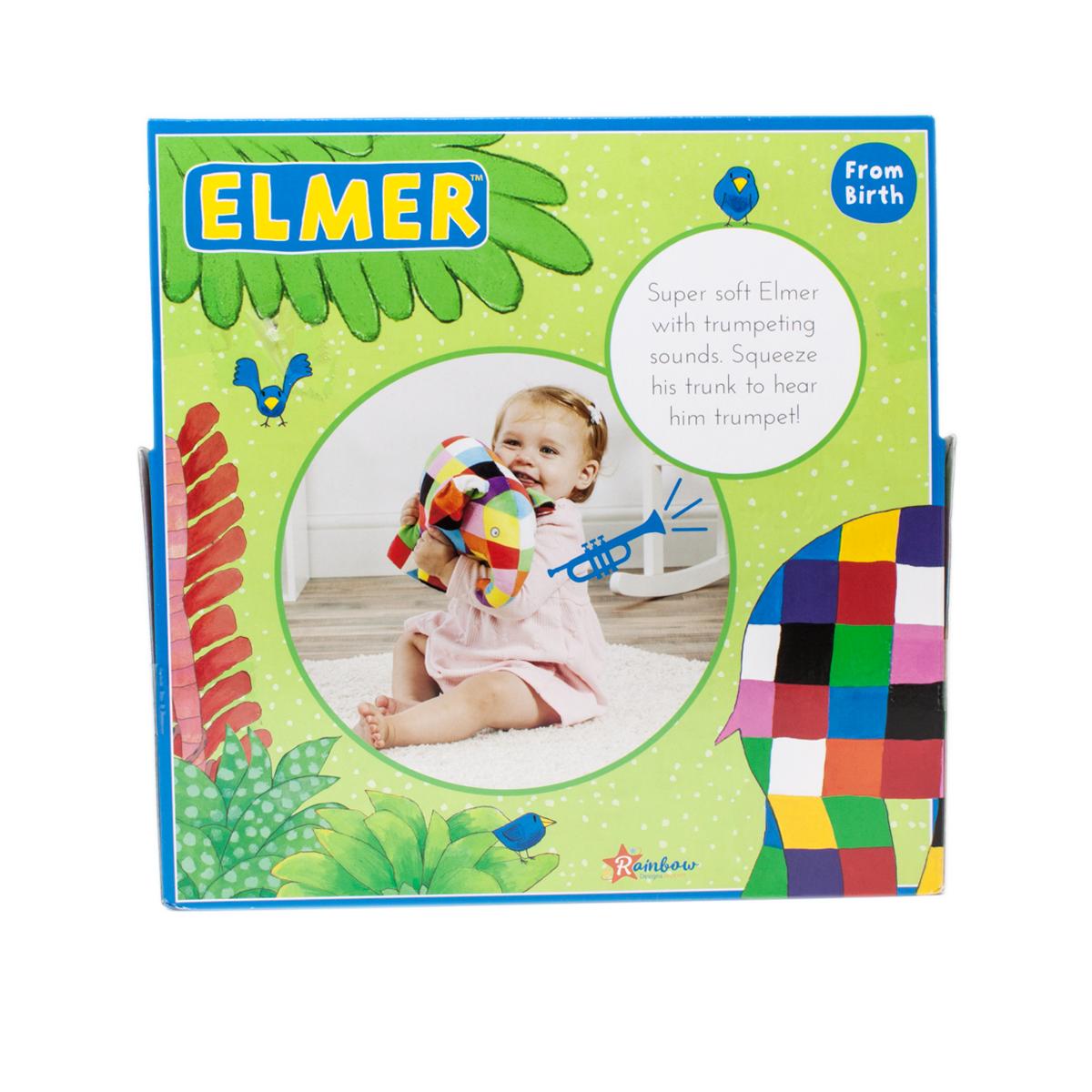 Trumpeting Elmer Soft Toy