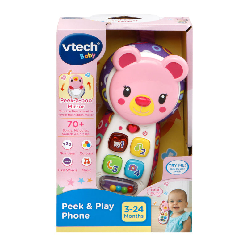 VTech Peek & Play Phone Pink