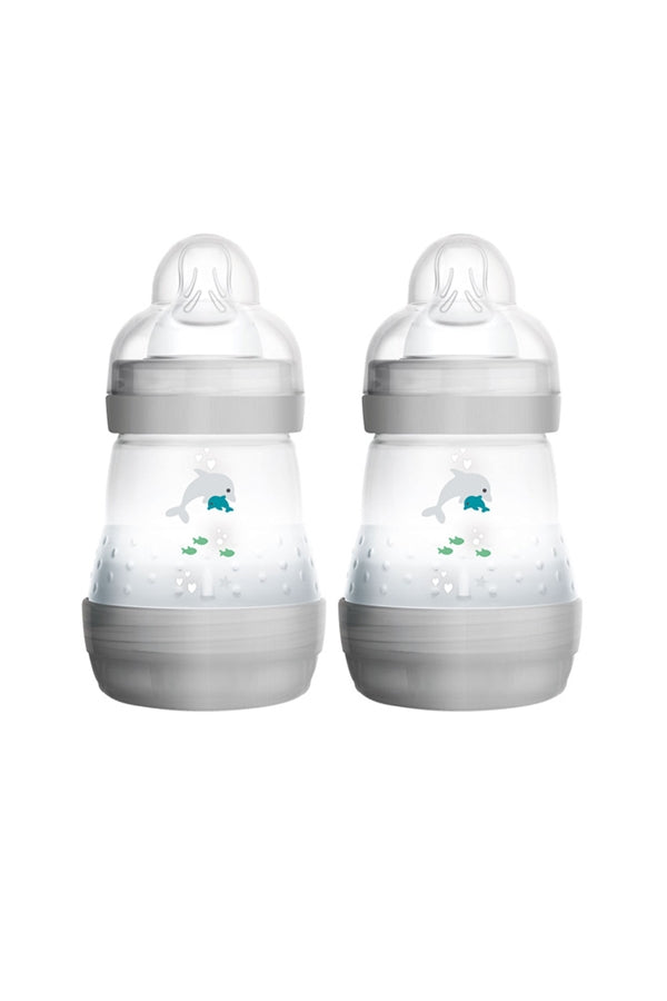 MAM Easy Start Anti Colic Bottle Grey 160ml 2Pk