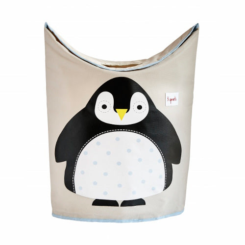 3 Sprouts Laundry Hamper Penguin Black