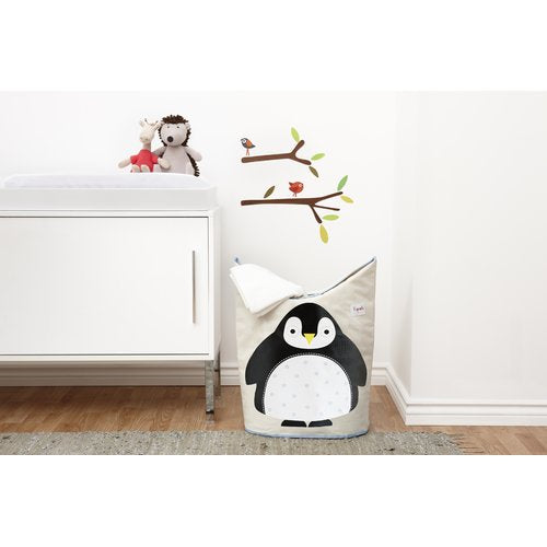 3 Sprouts Laundry Hamper Penguin Black